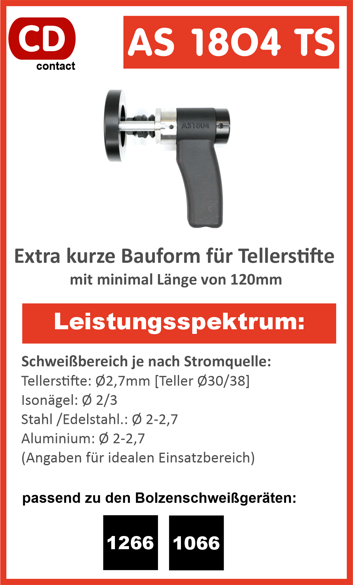 AS 1804 Tellerstiftpistole